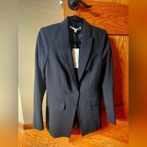 Veronica Beard Size 4 Long & Lean Black Dickey Blazer